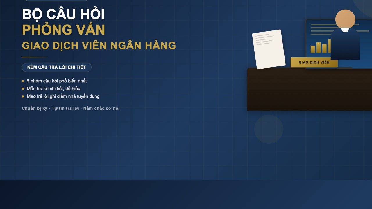 Bộ Câu Hỏi Phỏng Vấn Giao Dịch Viên Ngân Hàng Kèm Câu Trả Lời Chi Tiết