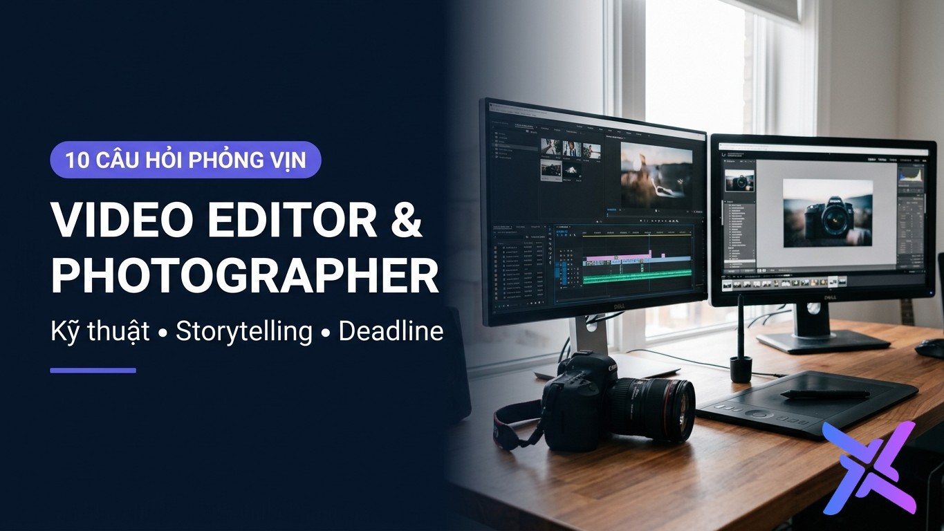 Phỏng Vấn Video Editor & Photographer: 10 Câu Hỏi Về Kỹ Thuật, Storytelling & Deadline Lúc Nửa Đêm