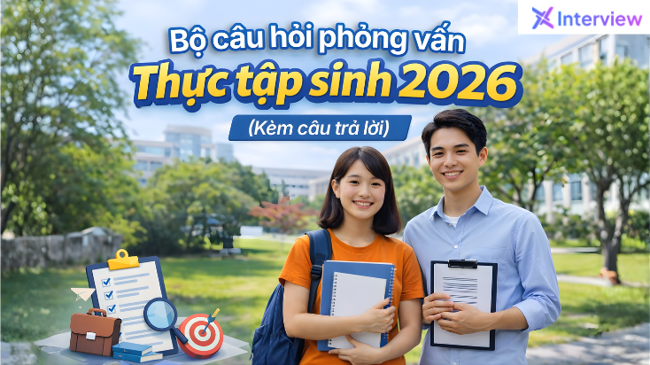 Bộ câu hỏi phỏng vấn thực tập sinh 2026 kèm câu trả lời chi tiết