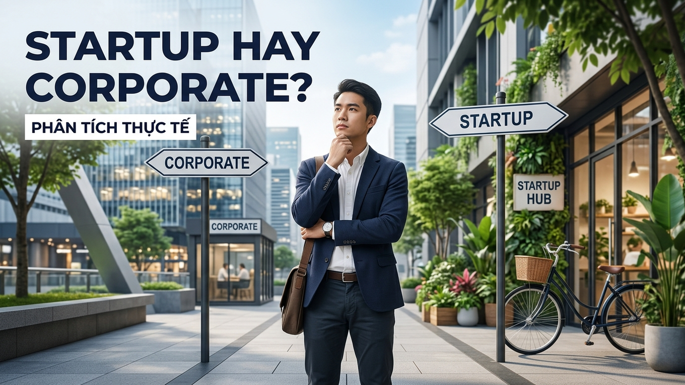 Startup Hay Corporate? Phân Tích Thực Tế Để Bạn Chọn Đúng Môi Trường Làm Việc