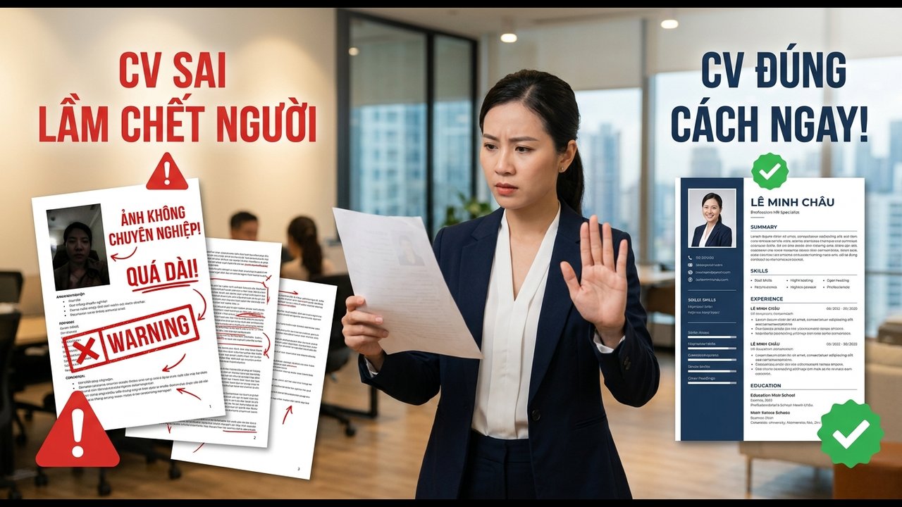 CV xin việc dài 3 trang, ảnh selfie góc nghiêng – Lỗi chết người khiến HR ném hồ sơ sau 3 giây
