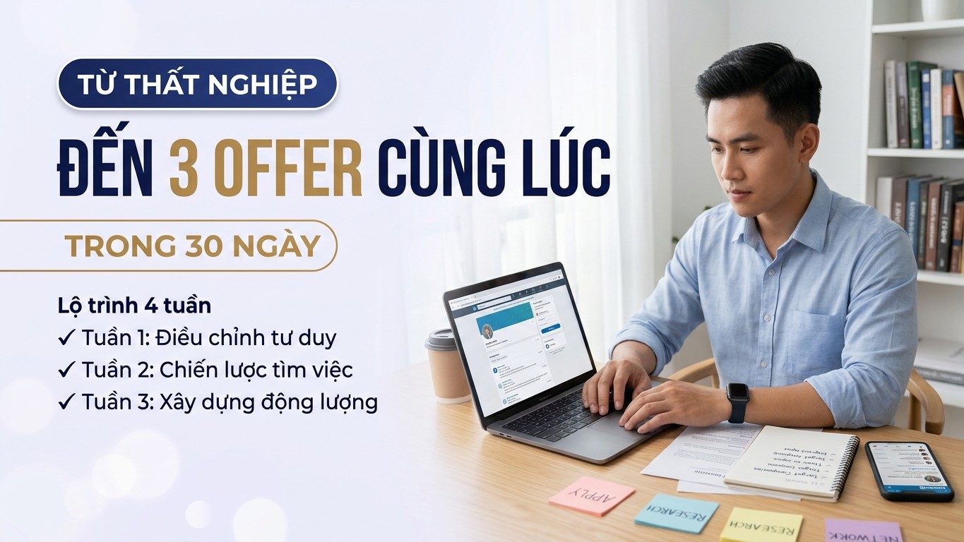 Từ Thất Nghiệp Đến Nhận 3 Offer Cùng Lúc: Lộ Trình Lội Ngược Dòng Thần Kỳ Trong 30 Ngày