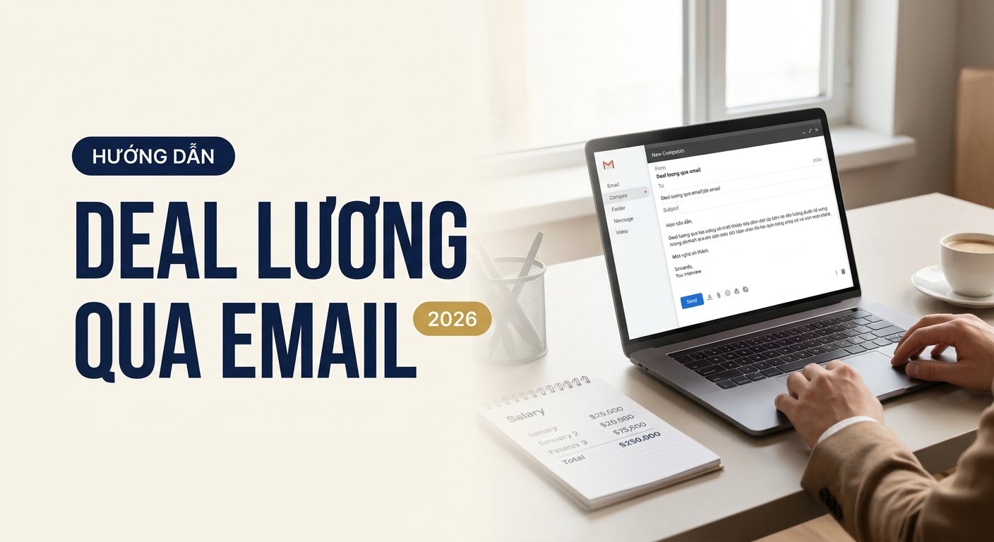 Deal lương qua email: 5 câu thôi miên bằng văn bản khiến HR không thể chối từ