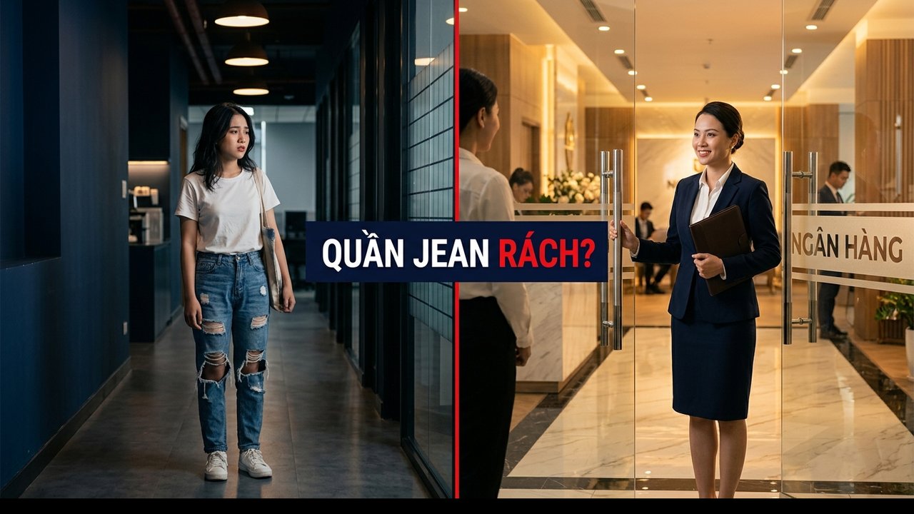 Quần Jean Rách Đi Phỏng Vấn Ngân Hàng: Chuẩn Gen Z "Tử Huyệt" Với HR Truyền Thống