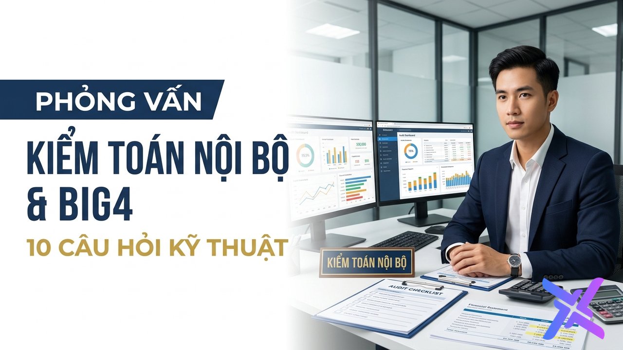 Phỏng Vấn Kiểm Toán Nội Bộ & Big4: 10 Câu Hỏi Kỹ Thuật Cần Nắm Chắc