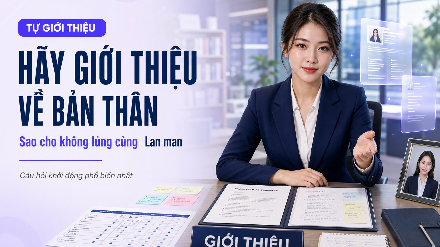 Mổ Xẻ Câu Hỏi Khởi Động: Hãy Giới Thiệu Về Bản Thân — Cánh Cửa Vào Mọi Vòng Phỏng Vấn