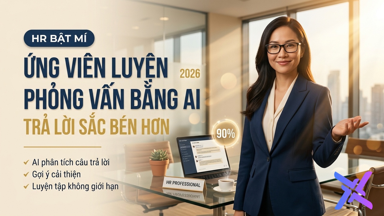 HR bật mí: Ứng viên luyện phỏng vấn bằng AI trả lời sắc bén hơn hẳn người thường