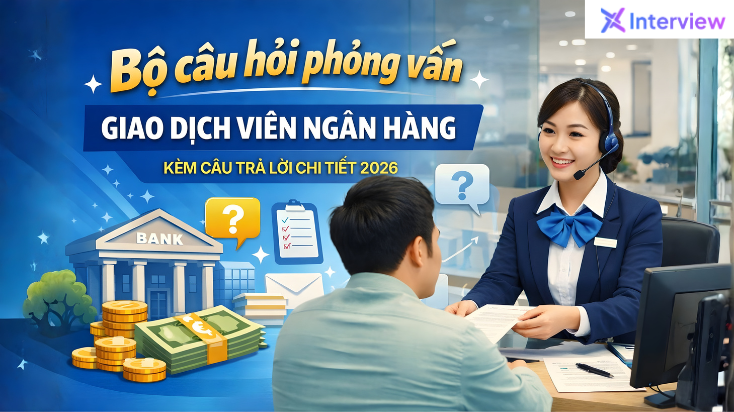 Bộ câu hỏi phỏng vấn Giao dịch viên ngân hàng kèm câu trả lời chi tiết 2026