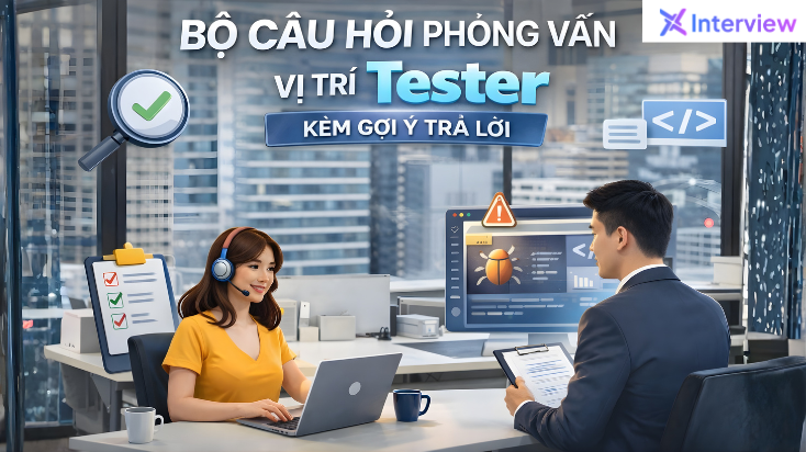 Bộ câu hỏi phỏng vấn vị trí Tester kèm gợi ý trả lời