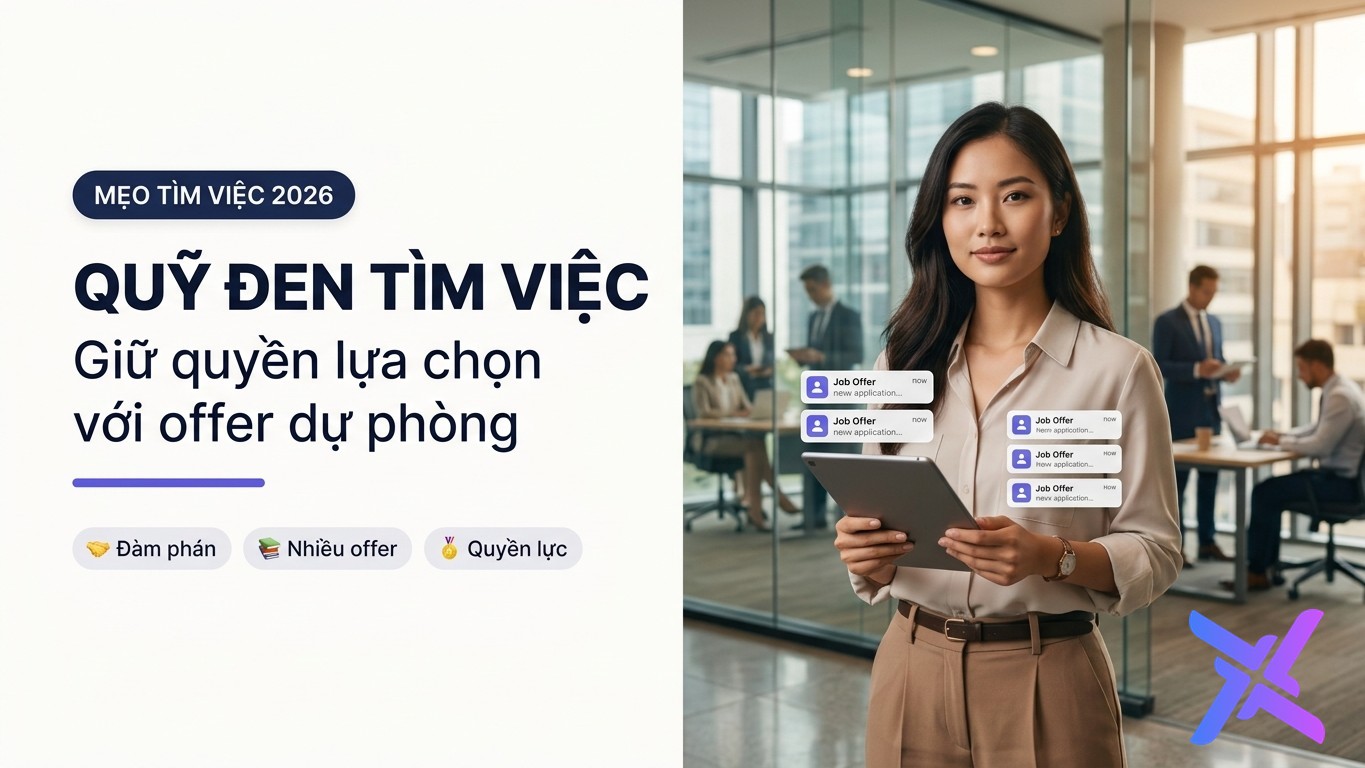 Quỹ đen tìm việc: Bí kíp giữ quyền lựa chọn với offer dự phòng