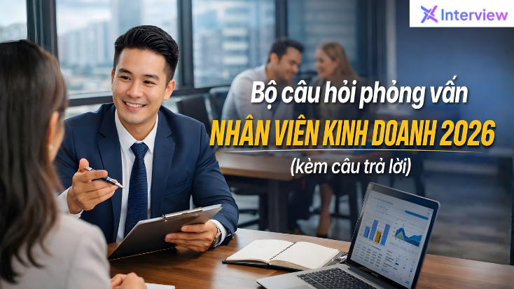 Bộ câu hỏi phỏng vấn nhân viên kinh doanh 2026 kèm câu trả lời chi tiết