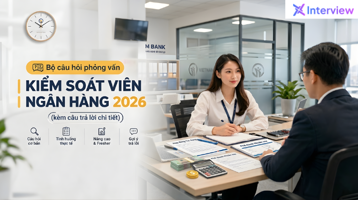 Bộ câu hỏi phỏng vấn Kiểm Soát Viên Ngân Hàng 2026 kèm câu trả lời chi tiết