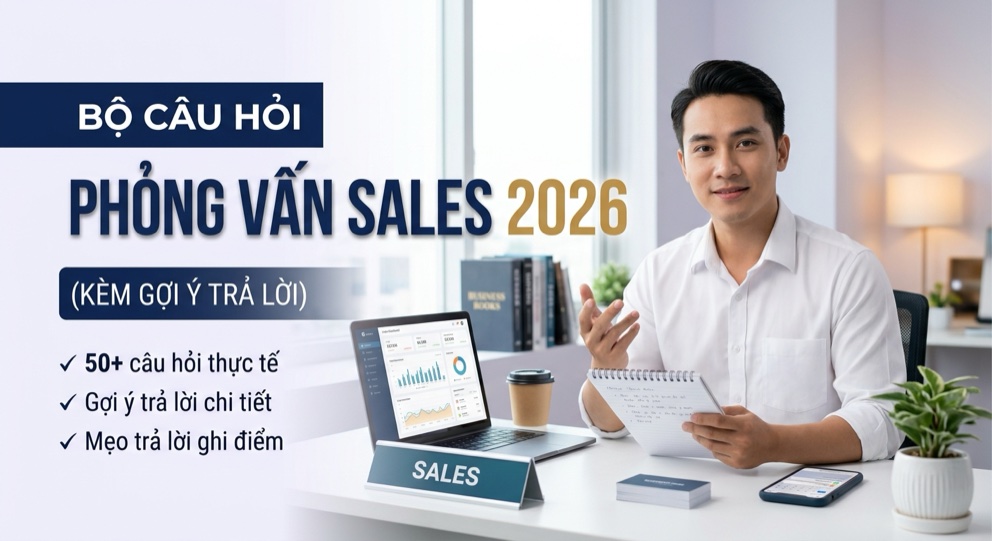 Bộ Câu Hỏi Phỏng Vấn Sales Kèm Gợi Ý Trả Lời Chi Tiết