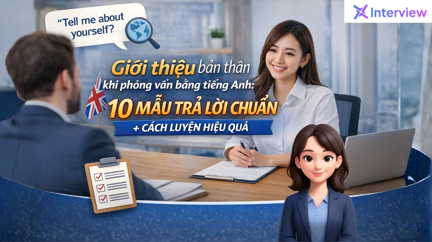 Giới thiệu bản thân tiếng Anh: 10 mẫu + cách trả lời