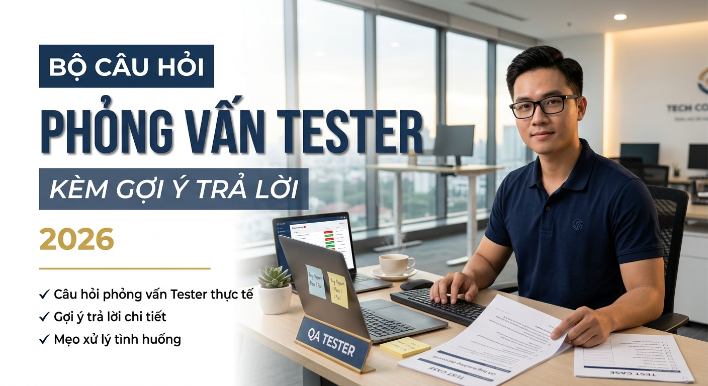 Bộ Câu Hỏi Phỏng Vấn Vị Trí Tester Kèm Gợi Ý Trả Lời - "Tìm Bug" Giỏi Nhưng Trả Lời Phỏng Vấn Có Giỏi Không?