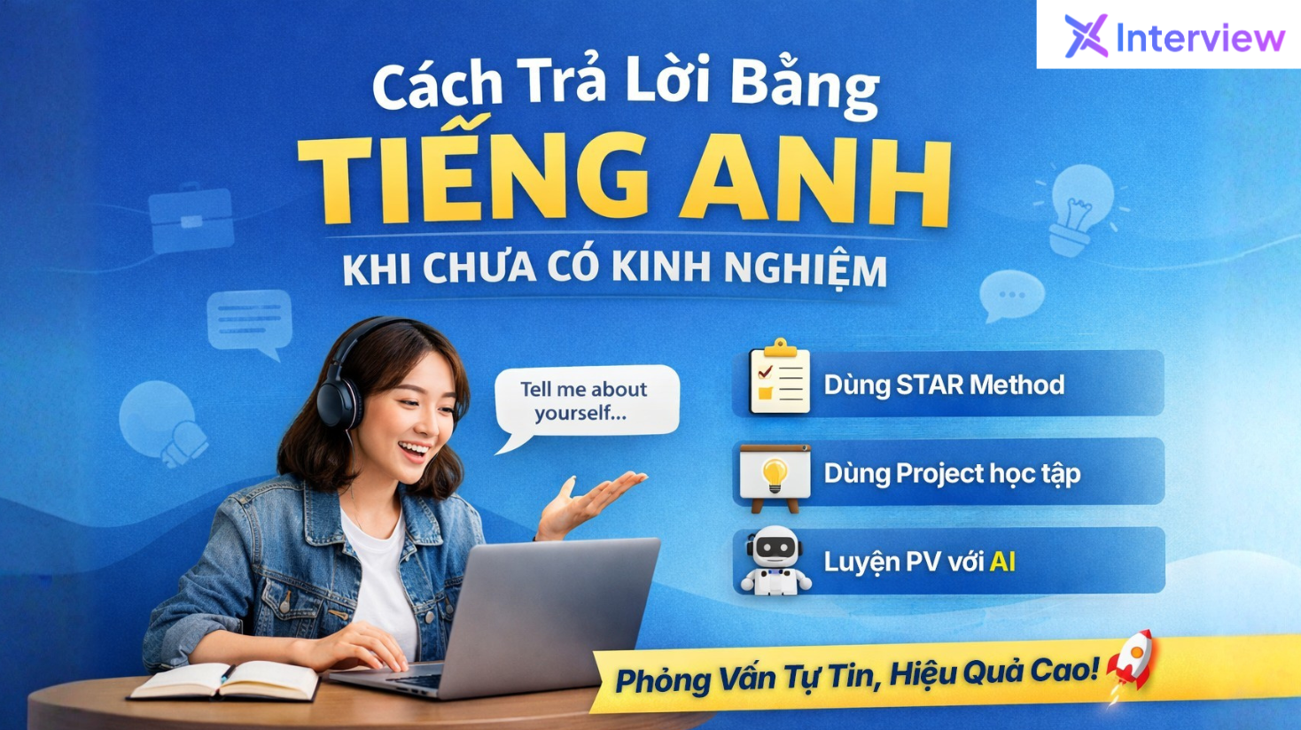 Cách trả lời phỏng vấn tiếng Anh khi chưa có kinh nghiệm