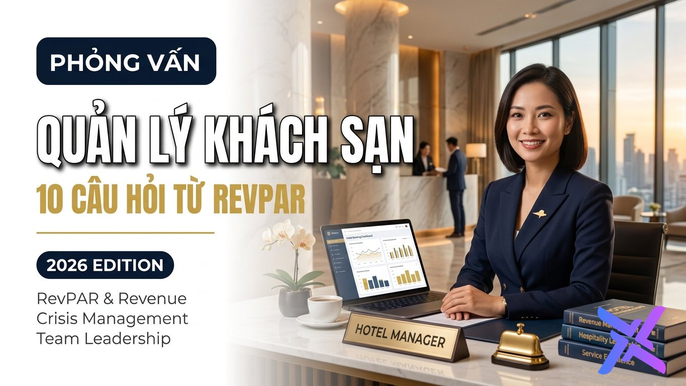 Phỏng Vấn Quản Lý Khách Sạn: 10 Câu Hỏi Từ RevPAR Đến Xử Lý Khủng Hoảng Review