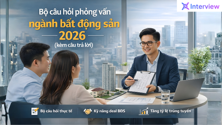 Bộ câu hỏi phỏng vấn ngành bất động sản 2026 kèm câu trả lời chi tiết
