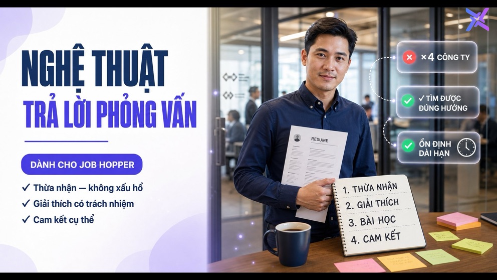 Nghệ Thuật Trả Lời Phỏng Vấn Dành Cho Ứng Viên Từng 'Nhảy Việc' Thường Xuyên (Job Hopper)