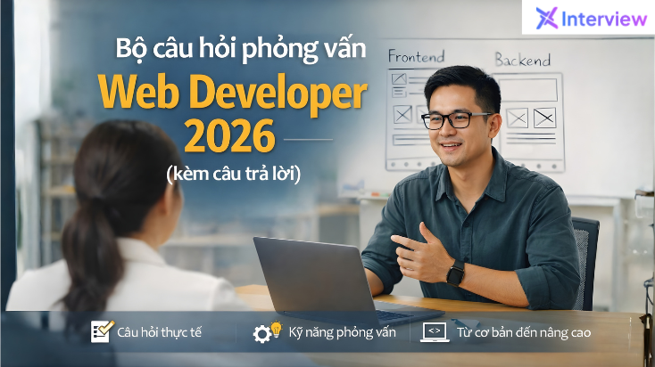 Bộ câu hỏi phỏng vấn Web Developer 2026 kèm câu trả lời chi tiết